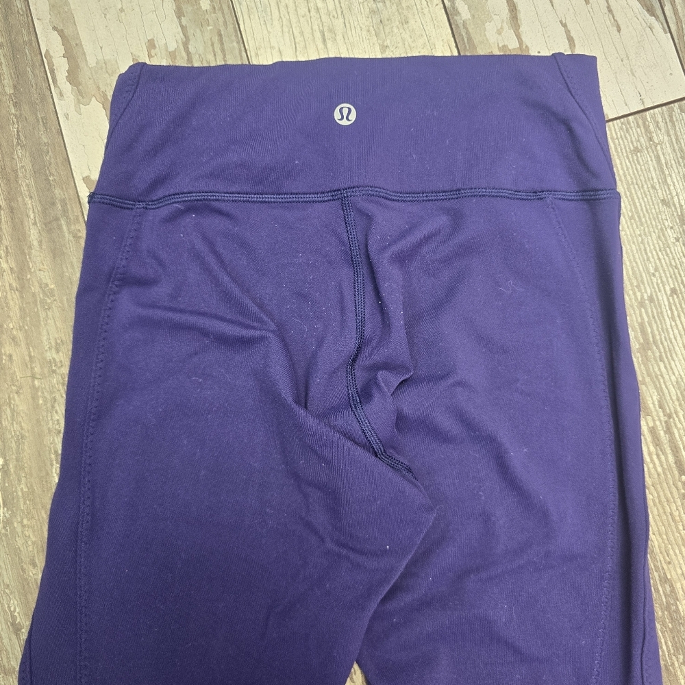 Lululemon Athletica Women's Essential Rhythm Emperor Blue Leggings Size 6 - Picture 5 of 12